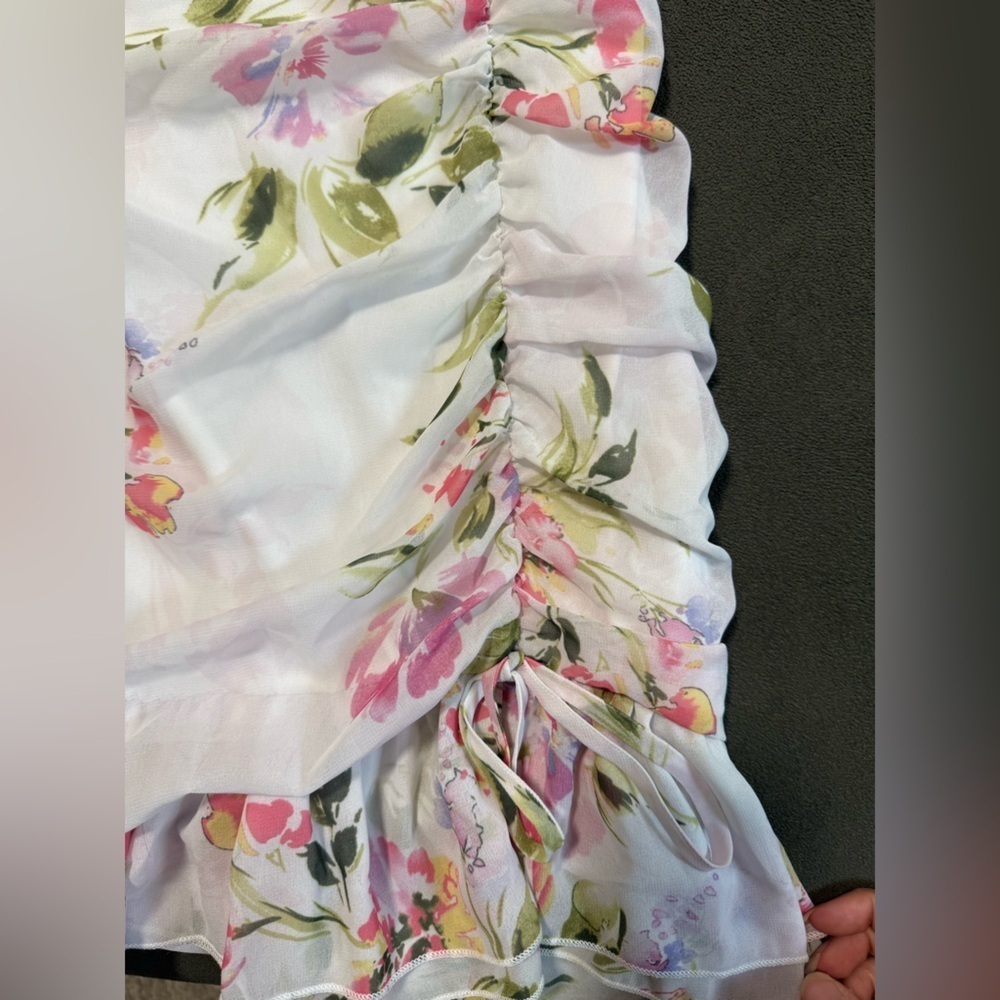 Guess White Floral Mini Dress - Picture 4 of 9